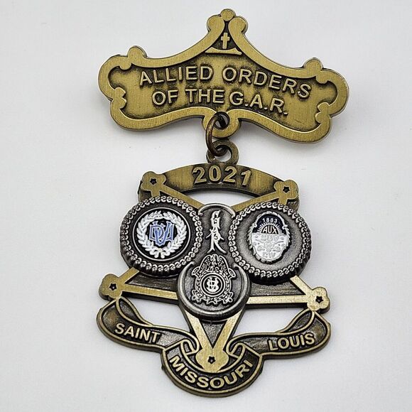 Allied Orders Of The G.A.R. Brooch Pin - Picture 1 of 6